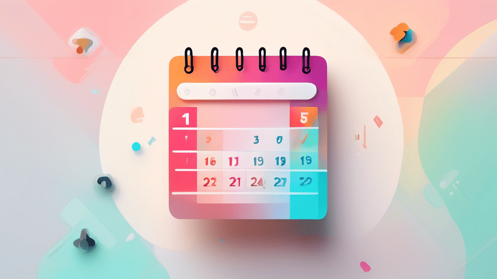 A calendar with a video call icon overlaid on top
