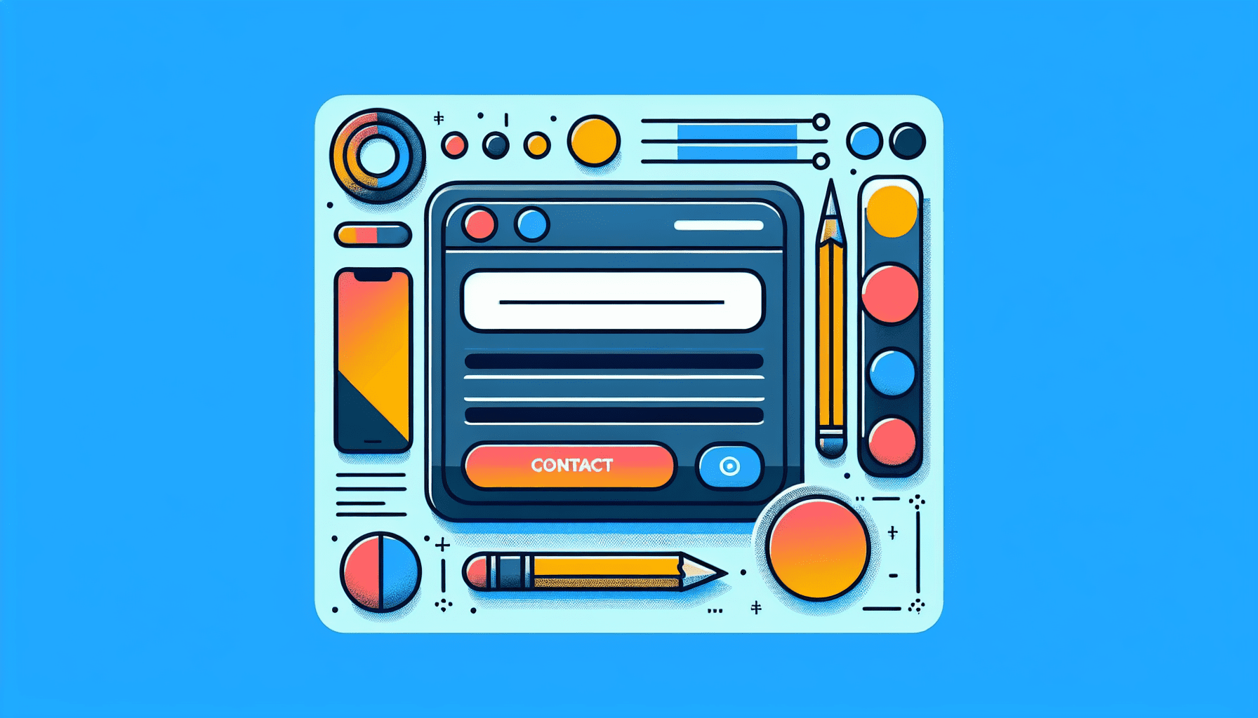 A sleek contact form on a website, with the Wix logo in the corner.