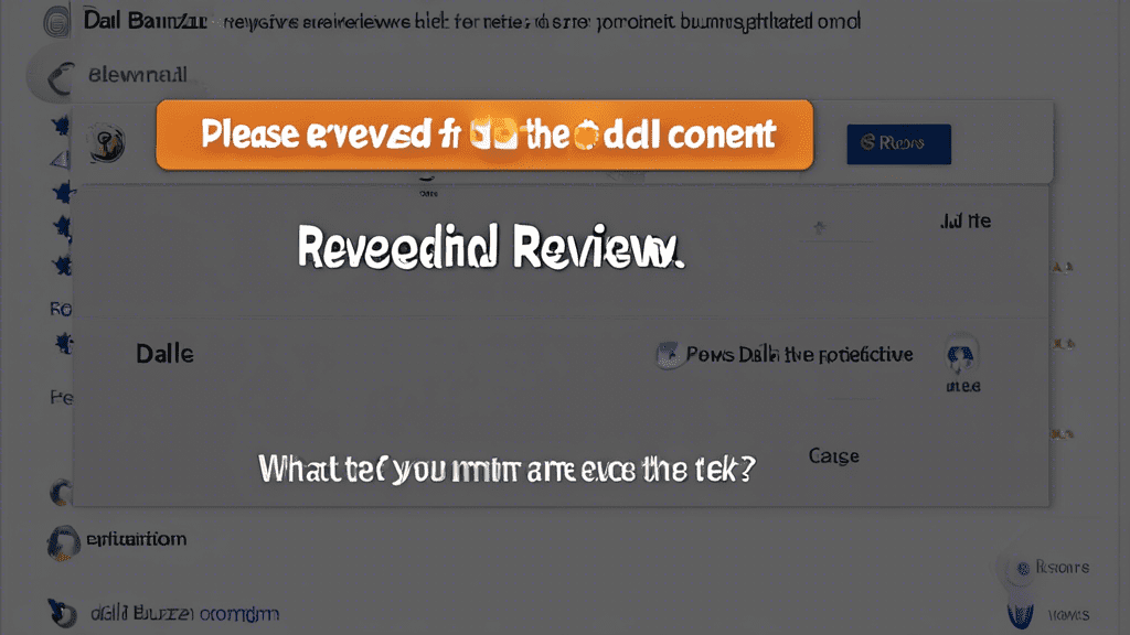 Please provide me with the content of the Bannerbuzz Reviews so I can create a relevant DALL-E prompt. nnFor example, tell me:nn* What kind of products are reviewed? n* Are the reviews positive or negative?n* What are the key features highlighted in the reviews?nnKnowing this information will help me craft a DALL-E prompt that visually represents the essence of the Bannerbuzz Reviews.