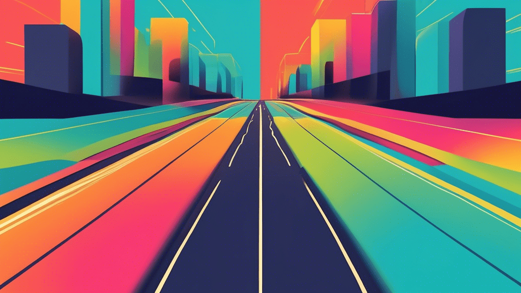 A digital illustration of two roads merging into one, labeled CC and BCC converging towards an inbox.