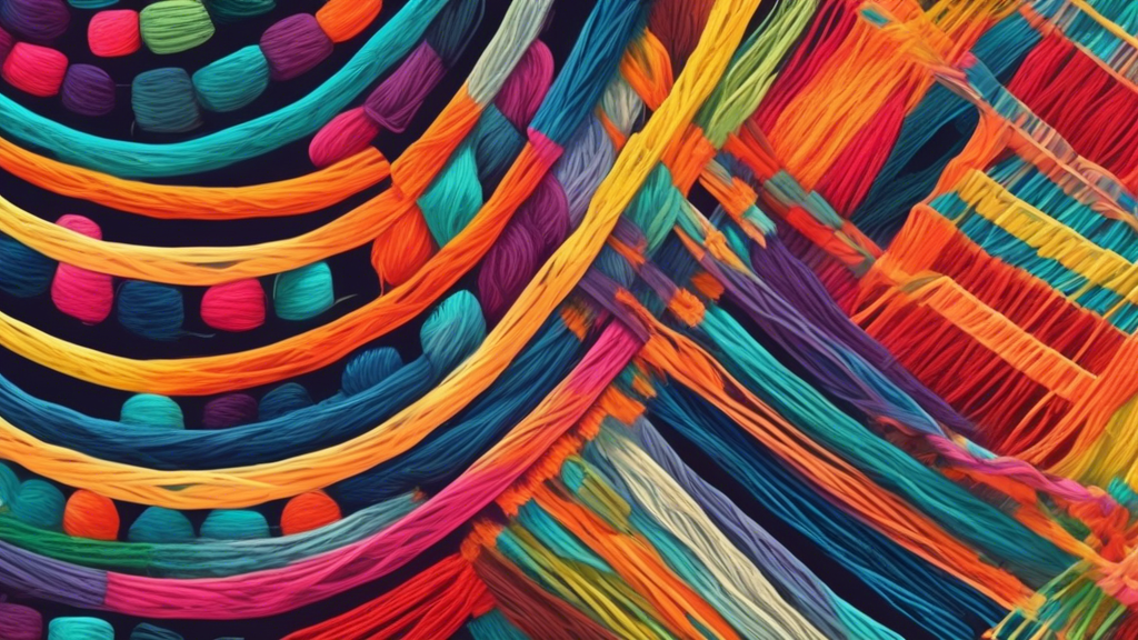A hand weaving a colorful tapestry with threads labeled customer journey, personalization, engagement, and satisfaction.