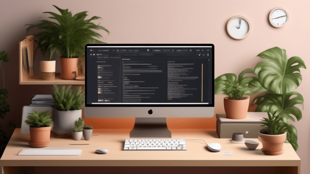 Create an image of a computer desktop with a step-by-step guide on the screen. The guide shows the process to disable Sticky Keys notifications. The screen displays clear instructions in numbered step