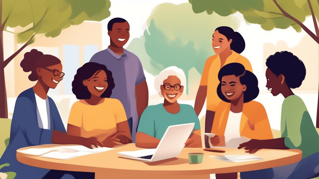 Create an image that depicts diverse individuals engaging in various activities that foster connections and build strong relationships. Include scenes of meaningful conversations, teamwork, collaborat
