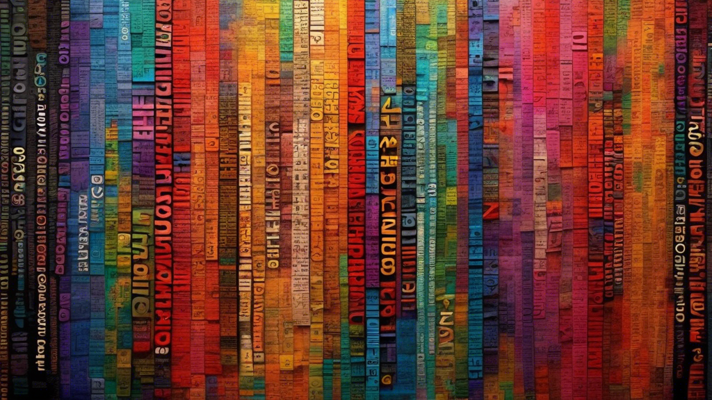 A large language model weaving a colorful tapestry of words.