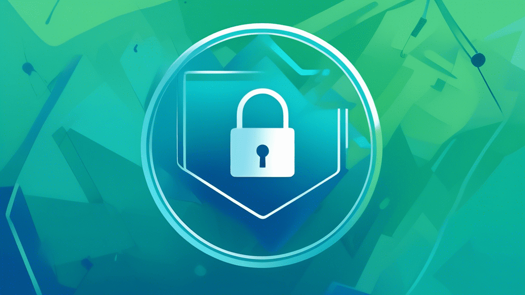 Prompt: A digital illustration of a secure login screen with the NMI (National Mortgage Insurance) logo prominently displayed. The screen features a padlock icon and a Sign In button, symbolizing the