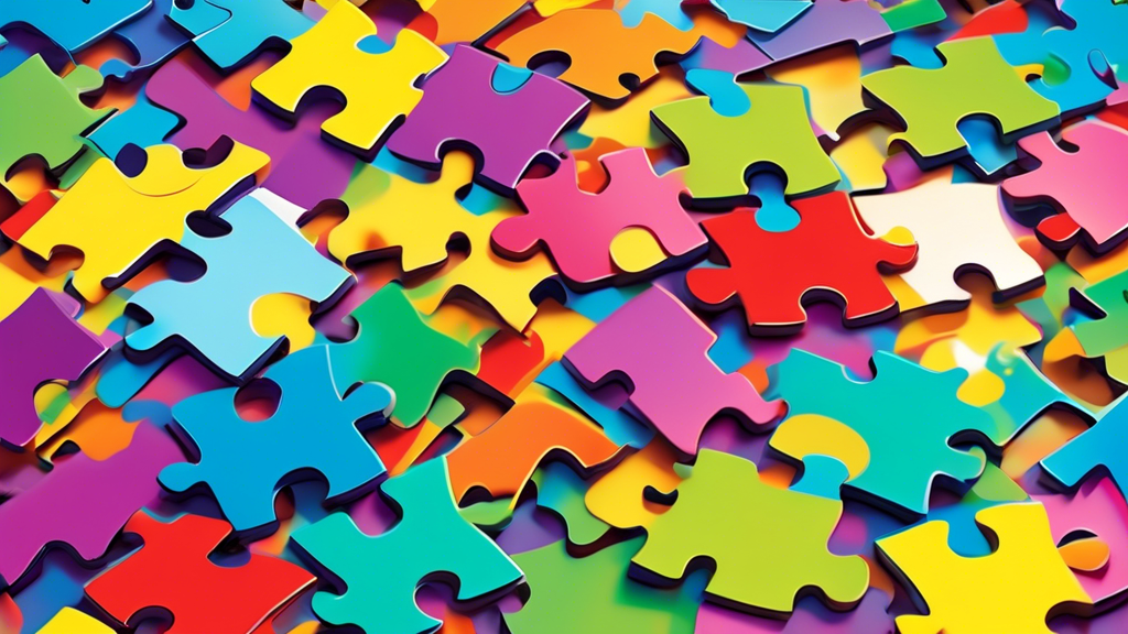 A jigsaw puzzle with pieces shaped like price tags fitting perfectly together.