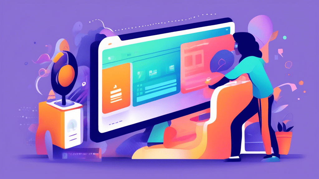 Create an image illustrating a step-by-step guide to setting up a subdomain using Namecheap, featuring a computer screen displaying the Namecheap website, a user navigating settings, and a subdomain b