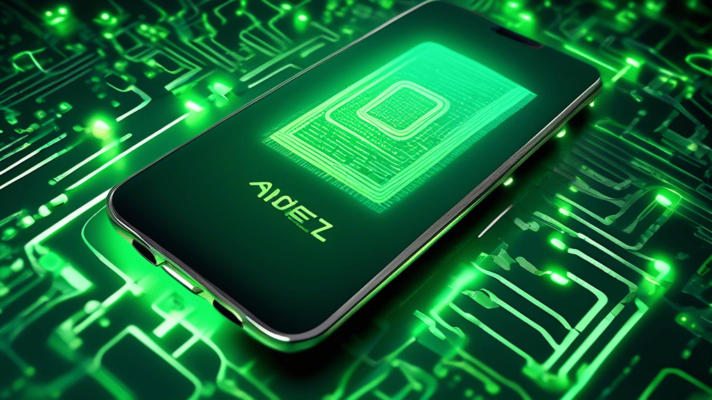DALL-E prompt: A futuristic digital wallet floating in a sea of glowing green binary code, with the Authorize.Net logo prominently displayed on the wallet's surface, symbolizing the seamless integrati