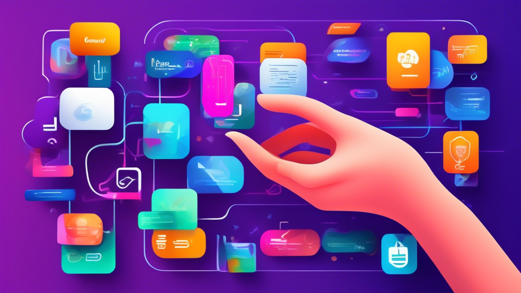 DALL-E Prompt: A single, universal access card with a chip, held in a person's hand, with various website and app logos floating in the background, representing the concept of a unified login system f