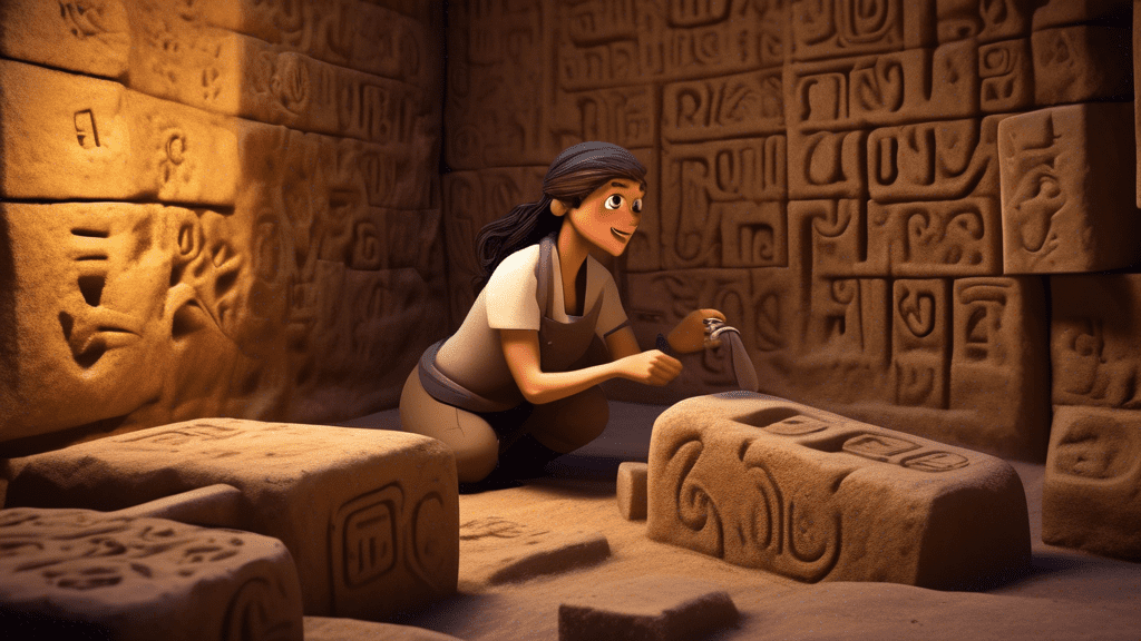 Here is a DALL-E prompt for an image related to the article title Unlocking the Secrets of Block Numbers:nnA mysterious ancient stone wall with glowing, encrypted numbers and symbols carved into the b