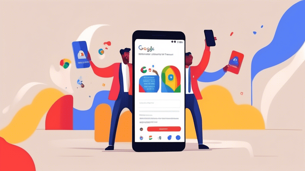 A smartphone displaying a Google Business Profile being verified with a dynamic, celebratory video playing on the screen.