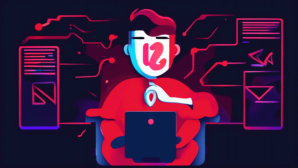 DALL-E Prompt: A frustrated person sitting in front of a computer screen displaying an error message that reads Invalid Meeting ID while trying to join a Zoom meeting, with a large red question mark h