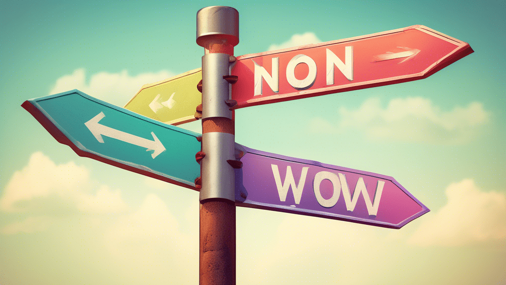 A vintage signpost with arrows pointing in opposite directions. One arrow says WWW and the other says Non-WWW, and they're both pointing at the same destination.