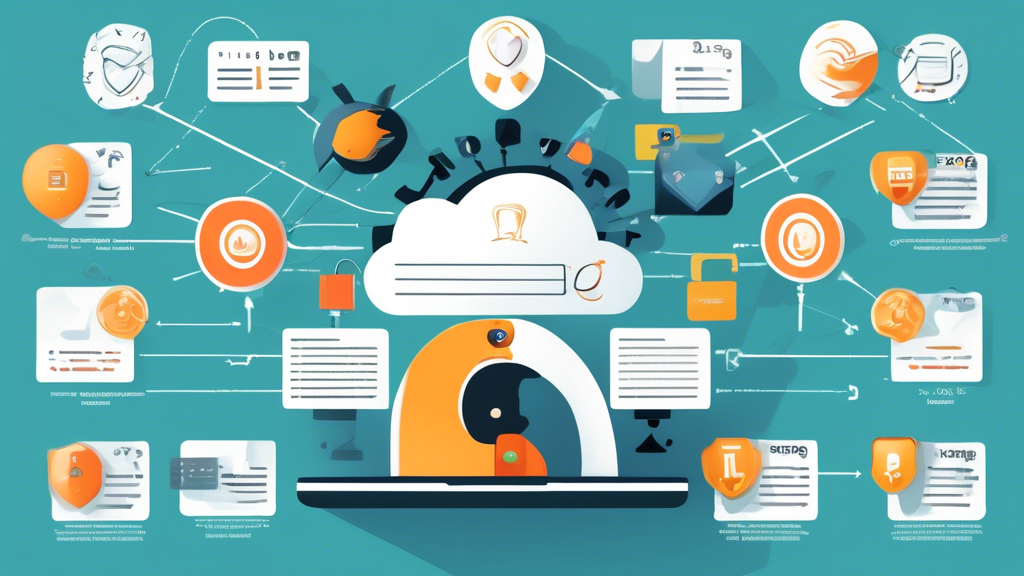 Create a detailed infographic illustrating how using the BCC (Blind Carbon Copy) feature in email enhances security. The image should include visuals of an