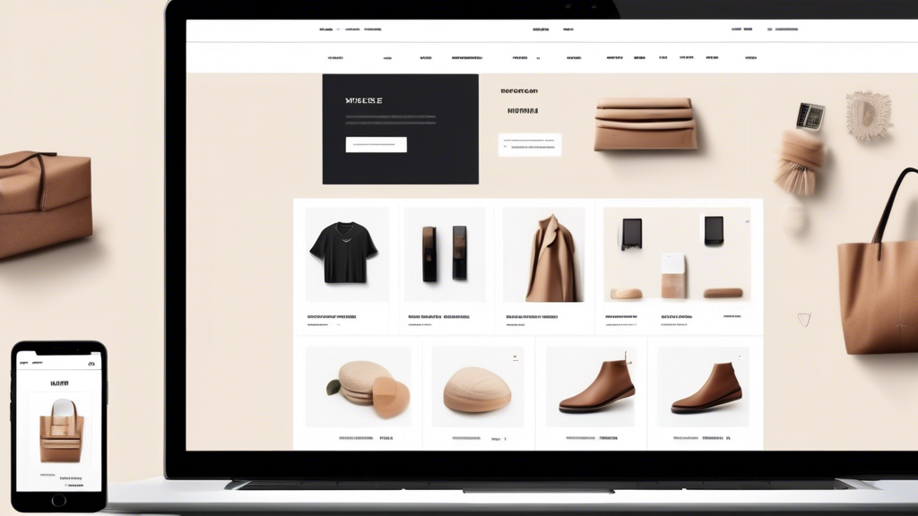A sleek and modern e-commerce website interface showcasing a seamless user experience. The image features a well-organized layout with intuitive navigation