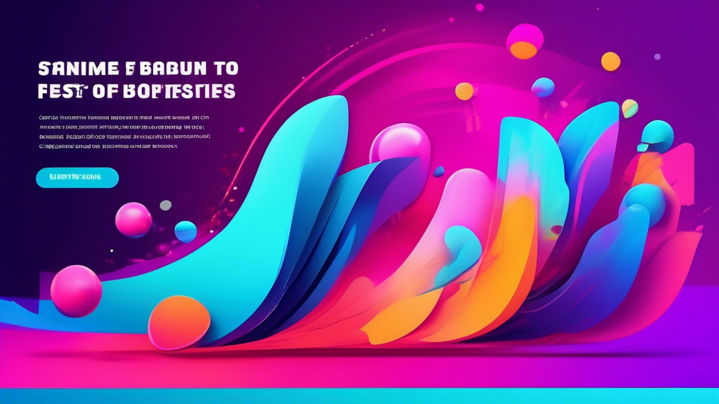 A vibrant digital banner ad with eye-catching colors, bold text, dynamic graphics, and engaging animations, designed to stand out on a busy website. The ba
