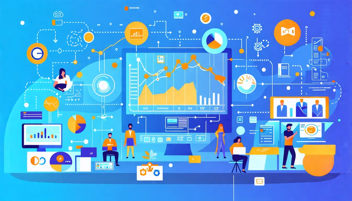 Create an imaginative and visually engaging infographic that illustrates the concept of Customer Experience Forecasting. The design should feature futurist