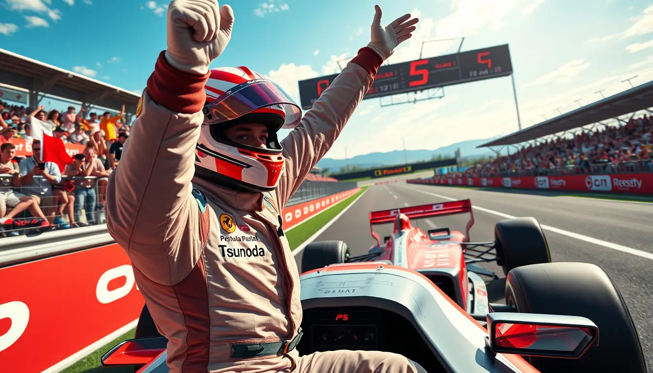 Tsunoda Celebrates Spectacular 'Magic Lap' That Earned Him P5 in F1 Qualifying
