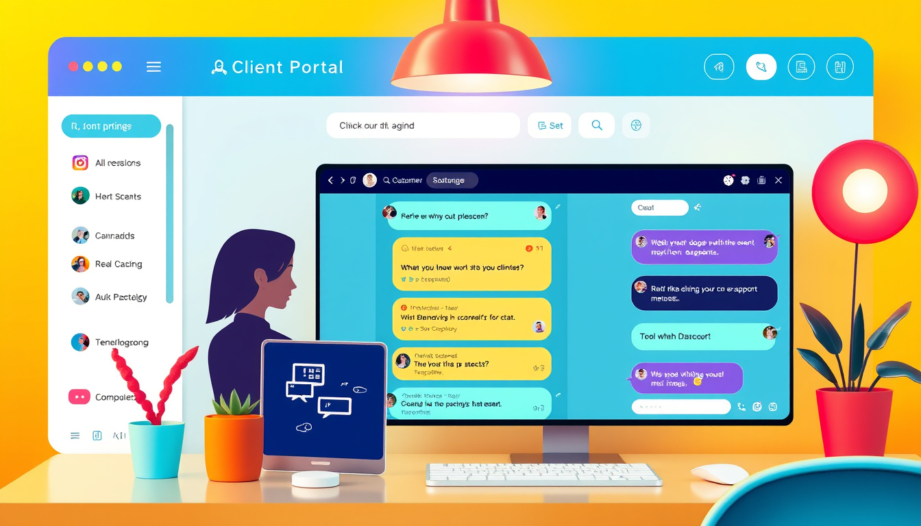Enhance Support with Real-Time Chat Widgets in Our Client Portal!